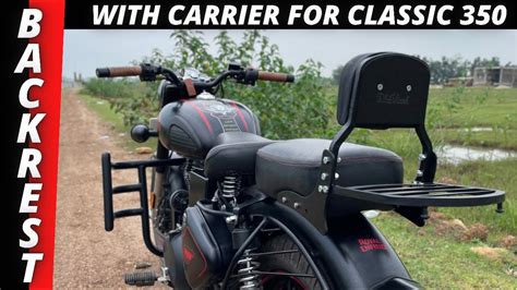 Backrest For Classic With Carrier Best Essential For Long Rides