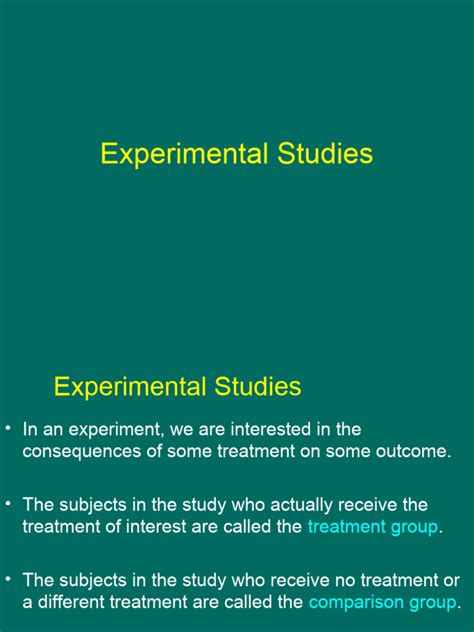 Study Design Experiments | PDF | Clinical Trial | Experiment