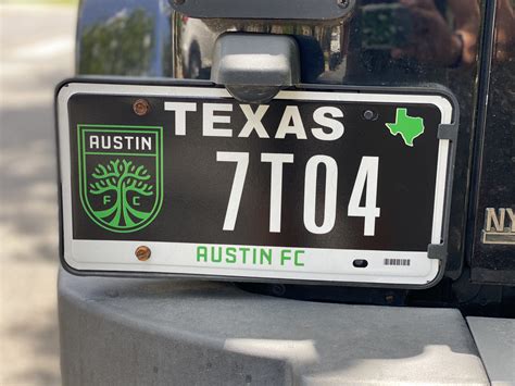 customized austin fc license plates  soccer