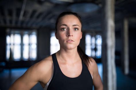 Premium Photo Closeup Portrait Of Determined Athlete In Gym