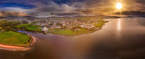 Aerial View Of The Town Buncrana In County Donegal Republic Of