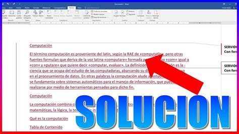 WORD ME SALE LETRAS ROJAS Y UNA LINEA VERTICAL SOLUCION YouTube