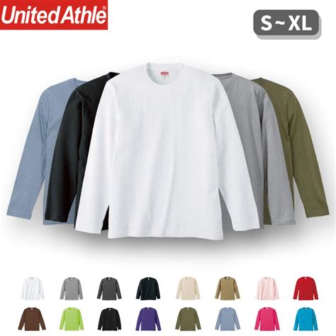 Tシャツ 長袖 メンズ ロンt 無地 レディース 綿100 コットン 大きいサイズ ロンティー ロンt ユナイテッドアスレ United Athle 5010 01 501001 5 6