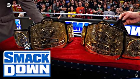 Triple H Reveals New Wwe Tag Team Championship Belts At Wwe Smackdown 4