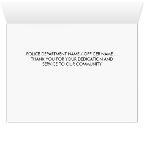 Police Thin Blue Line Law Enforcement Thank You Card Zazzle