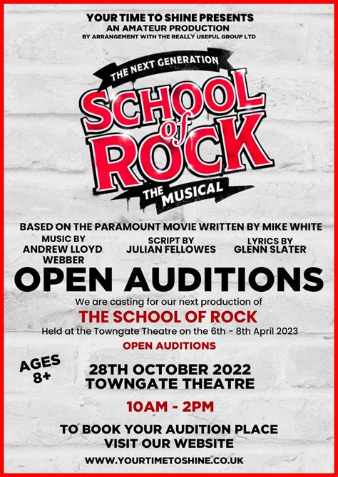 Auditions Towngate Theatre