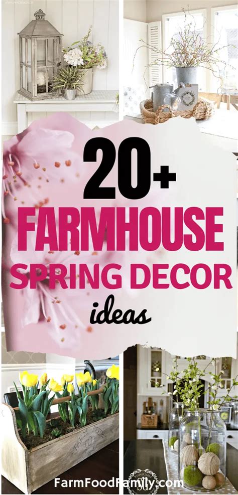 20+ Beautiful Farmhouse Spring Decor Ideas & Designs For 2024 | Spring decor diy, Spring home ...