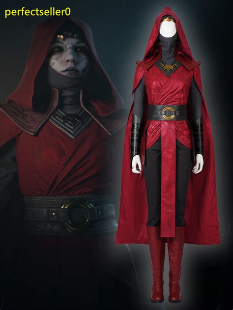 Star Wars Nightsister Merrin Cloak Outfits Cosplay Halloween Womens