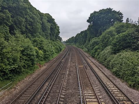 South Western Main Line Tracks Near Farnborough Station C Flickr