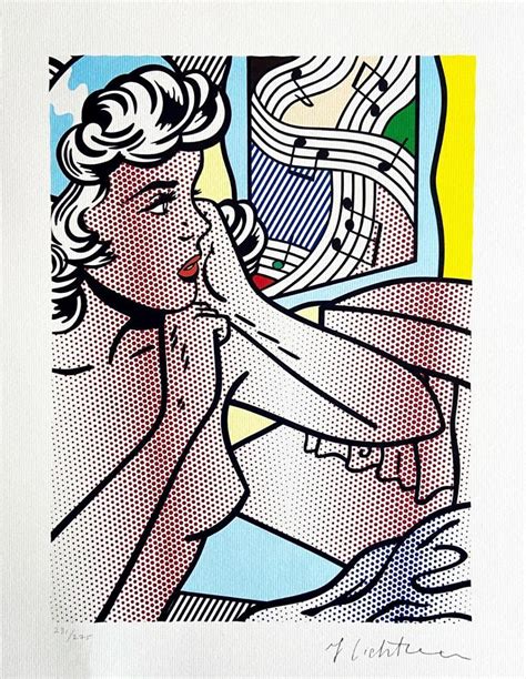 At Auction Roy Lichtenstein ROY LICHTENSTEIN NUDE WITH RED SHIRT LIMITED EDITION