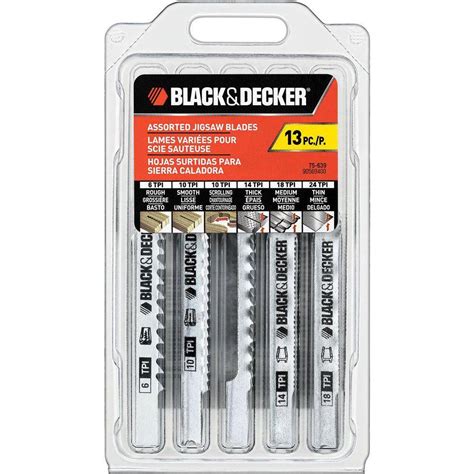 BLACK+DECKER 13-Piece Jigsaw Blade Set-75-639 - The Home Depot