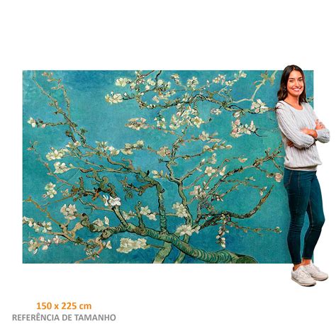 Quadro Retangular Vincent Van Gogh Flor De Amendoeira Li Decor