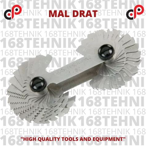 Jual Maldrat Mal Drat Pengukur Ulir Drat Screw Pitch Gauge