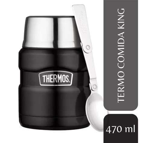 Ripley Termo De Comida Thermos King Ml Acero Inoxidable Negro