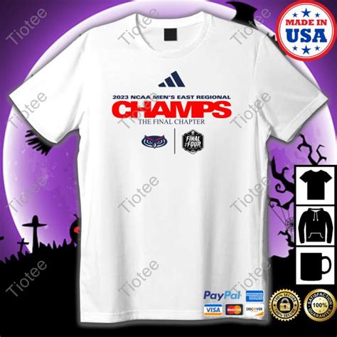 Ncaa FAU Owls 2023 Final Four Regional Champions Locker Room Shirt Tiotee