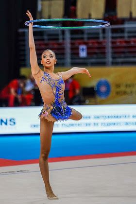 Alina Adilkhanova Kazakhstan During Rhythmic Gymnastics Foto Stock