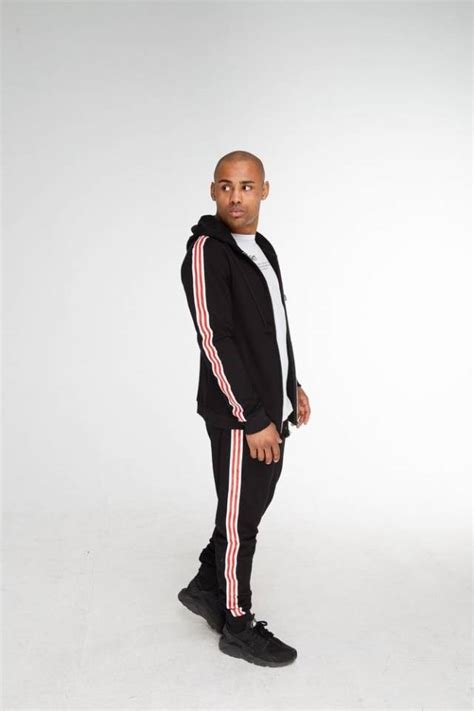 Штаны мужские с лампасами черные Black Limit купить в Киеве и Украине