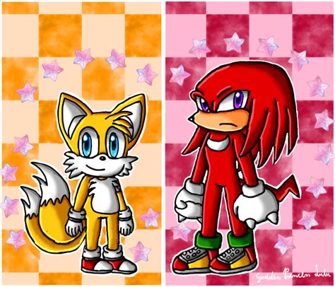 Tails and Knuckles by GoddessPrincessLulu on DeviantArt