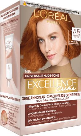 L ORÉAL PARIS EXCELLENCE CREME Haarfarbe Universale Nude Töne Nr UR Universal Kupfer St