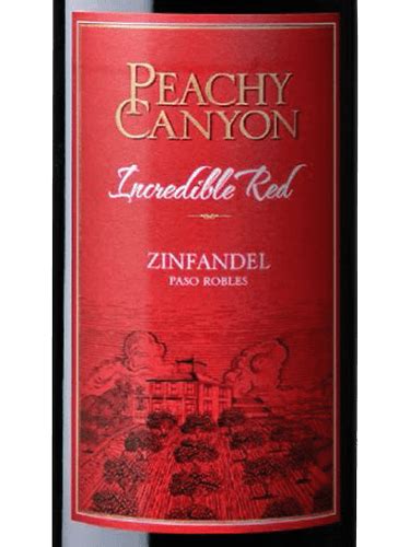 2015 Peachy Canyon Zinfandel Incredible Red Vivino US