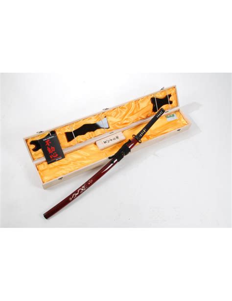 KATANA SOSHU KITAE DRAGON ROUGE 76CM