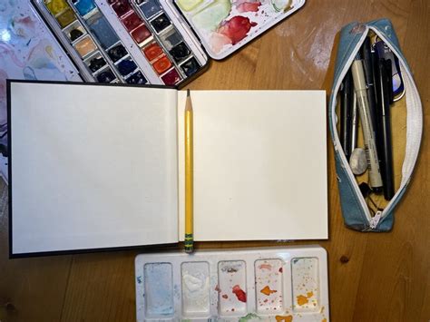 How To Fill The First Page Of Your Sketchbook Emilys Notebook