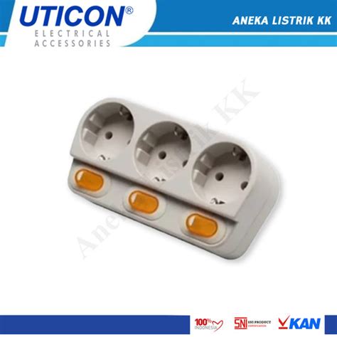 Jual Uticon Stopkontak S Sw S Sw Steker Plus Saklar Lb Lubang