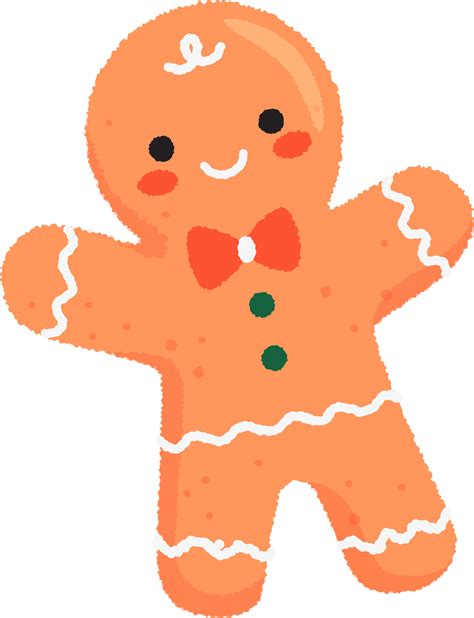 "Gingerbread man christmas treat candy cartoon" Illustration - Download for free – Iconduck