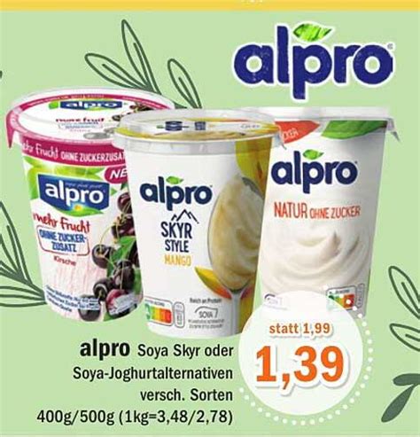 Alpro Soya Skyr Oder Soya Joghurtalternativen Angebot Bei Aktiv Irma