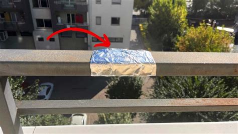 Carta Stagnola Mettila Sulla Ringhiera Del Balcone Risolve Un Problema