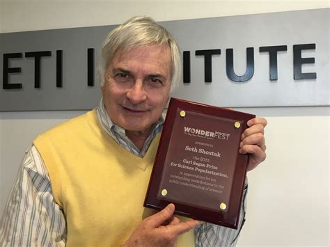 Seth Shostak Awarded The Carl Sagan Prize For Science Popularization