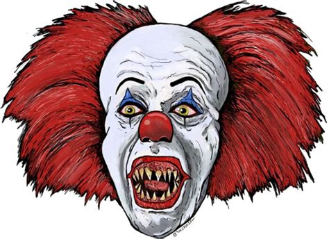 PENNYWISE HEAD SHOT COLOR HORROR STICKER 99 - Pro Sport Stickers