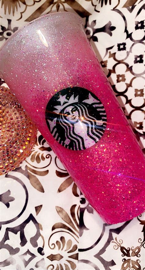 Hot Pink Bling Top Available Starbucks Cup Glitter Personalized Starbucks Cold Cup Personalized