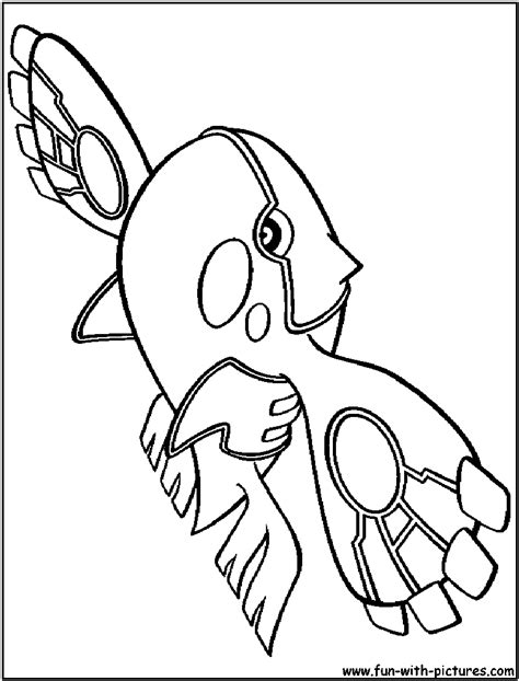 Pokemon Mega Kyogre Coloring Pages