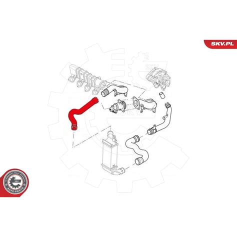 ESEN SKV LADELUFTSCHLAUCH TURBOSCHLAUCH passend für CITROËN C5 24SKV871