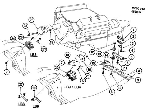 Camaro Engine Transmission Mounting V6 V8 Chevrolet EPC Online