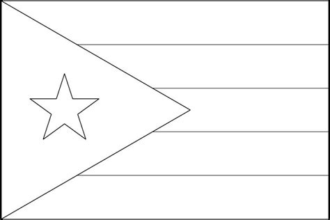 Puerto Rico Black And White Art In 2024 Flag Coloring Pages Flag Printable Puerto Rican Flag