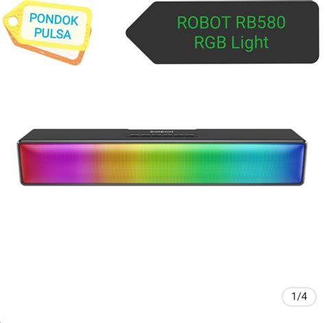 Speaker Bluetooth ROBOT RB580 Soundbar RGB Light 10W High Power