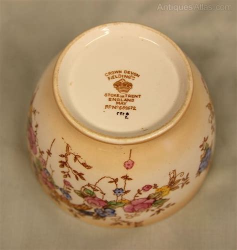 Antiques Atlas Antique Crown Devon Sugar Bowl