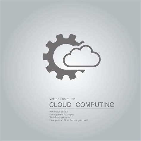 Premium Vector Cloud Computing Concept Design The Background Is A