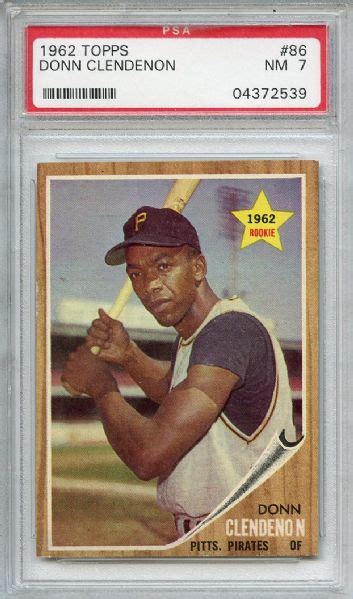 Lot Detail 1962 Topps 86 Donn Clendenon PSA NM 7