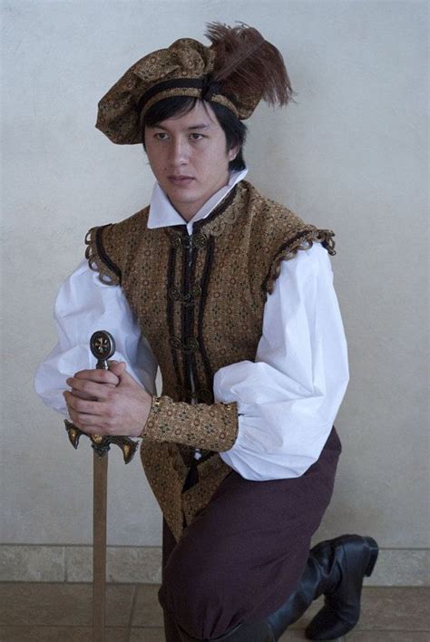 Renaissance Noblemen Jerkin Tudor Hunting Outfit With Hat Etsy In