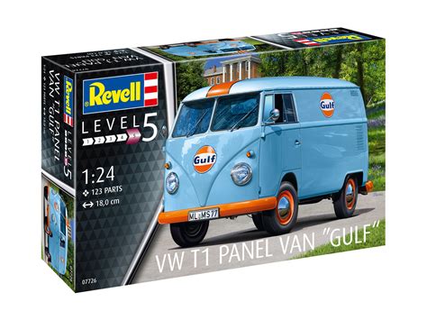 Revell 07726 L5 VW T1 Panel Van Gulf Decoration 1 24 Revell