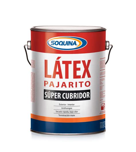 Latex Soquina Pajarito Galon Rojo Colonial Socodima Cl