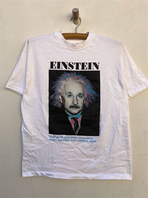 Handcrafted Vintage Einstein Andy Warhol Pop Art Single Stitch 90s