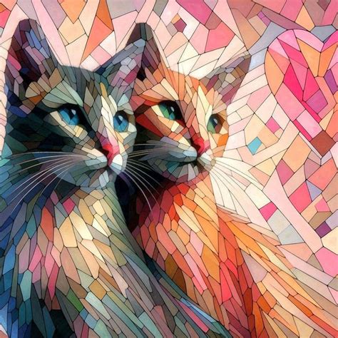 pin  carolyn pogue  cat art cat art acrylic art projects