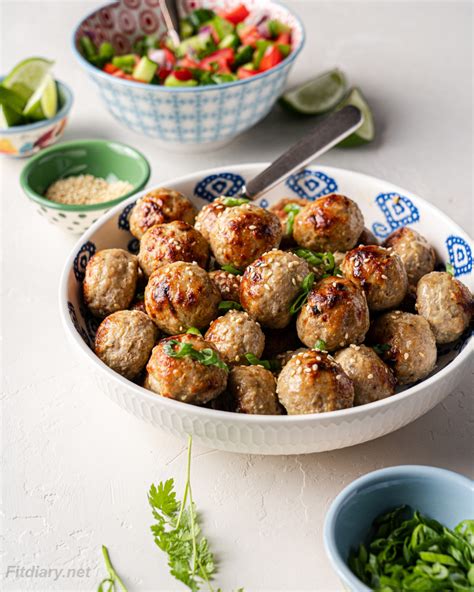 Baked Pork Meatballs Fit Diary