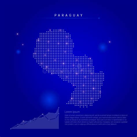 Plantilla Del Vector Del Infographics Del Mapa De Paraguay Con Regiones