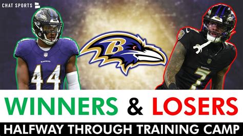 Baltimore Ravens Training Camp Winners Losers Ft Marlon Humphrey