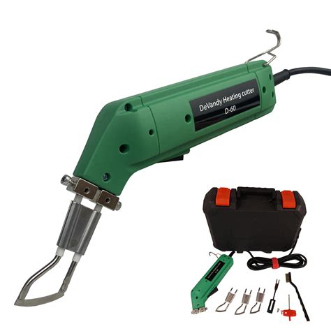 V V W Electric Hot Knife Ribbon Rope Cutter Melting Industrial Cloth Fabric Pvc Nylon